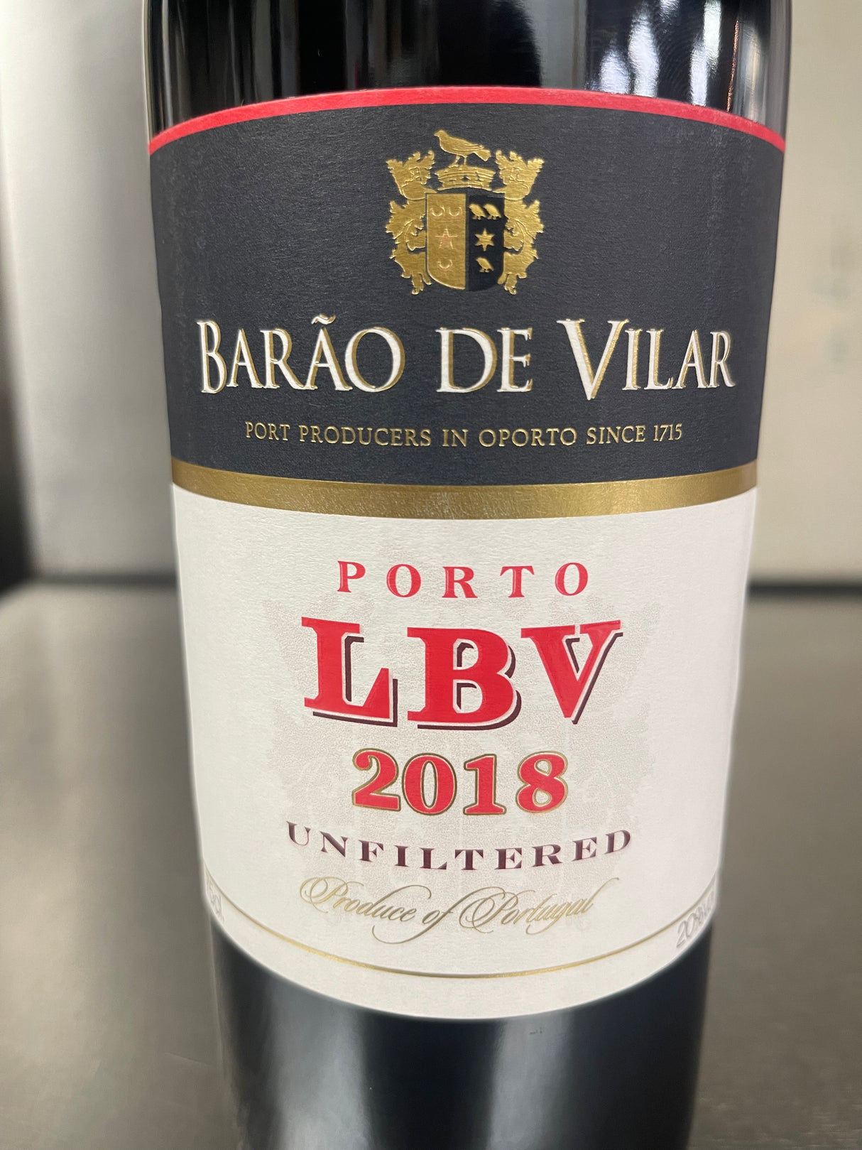 Barao de Vilar 2018 LBV Unfiltered Porto