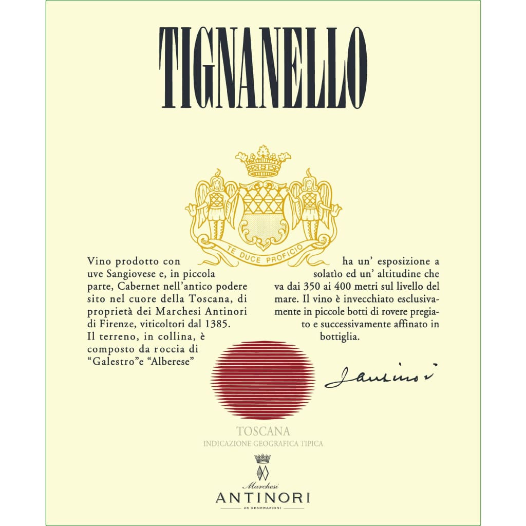 Antinori 2020 Tignanello Toscana Wine