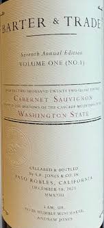Barter & Trade 2023 "Volume One" Washington State Cabernet