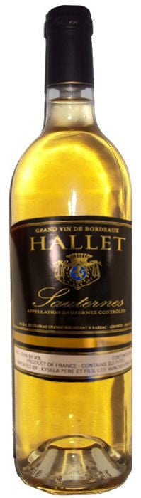 375ml Chateau Hallet 2020 Sauternes (Half-bottle)