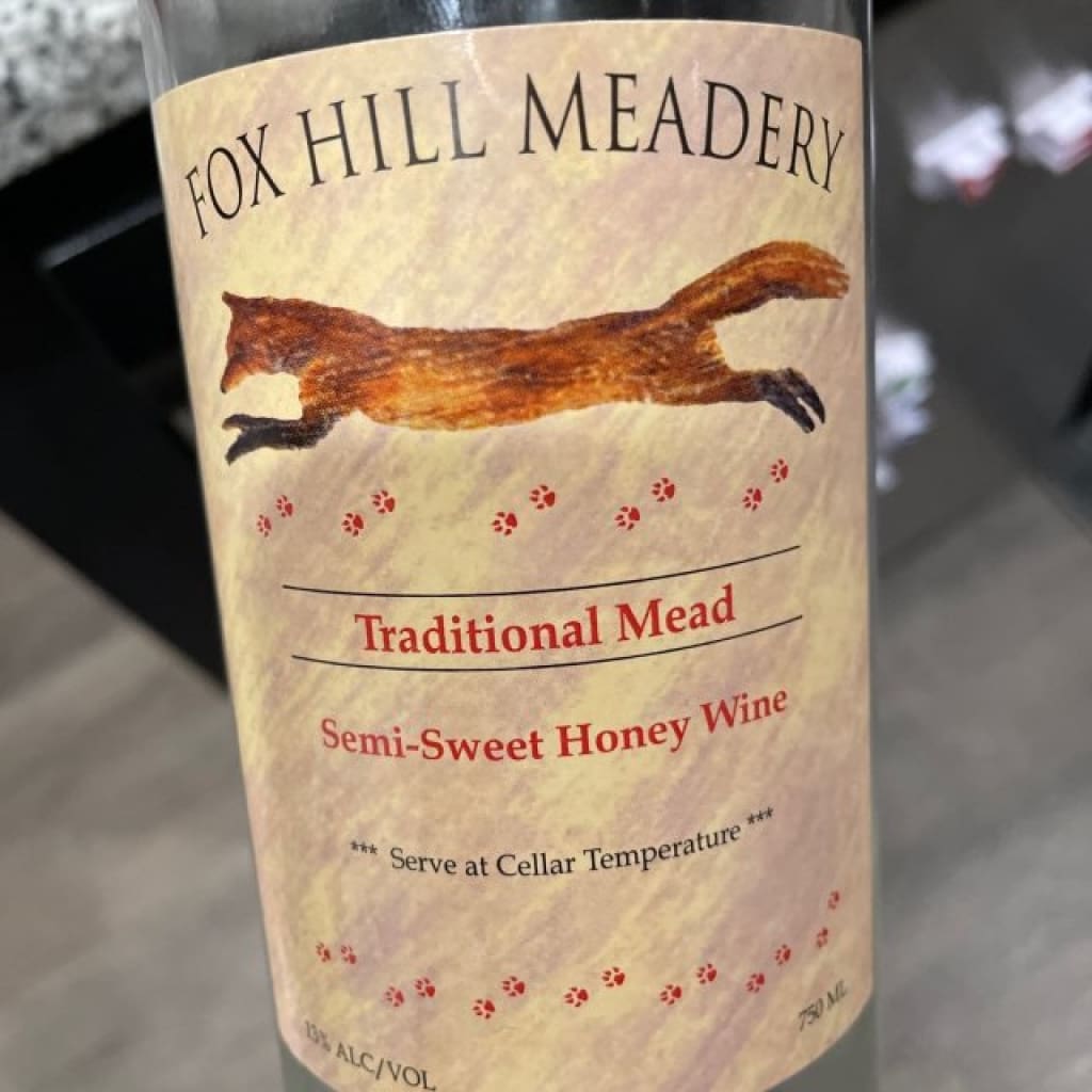 Fox Hill Meadery Traditional Semi-Sweet Mead Wine