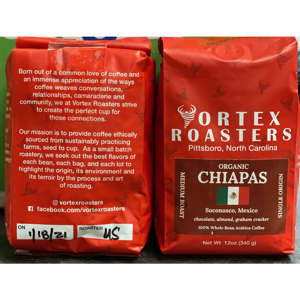 Vortex Roasters - Organic Mexican Chiapas Coffee