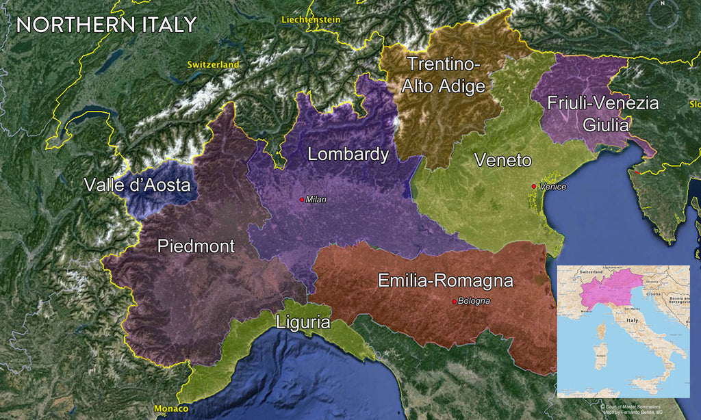 Wines from Piedmont & Northern Italy