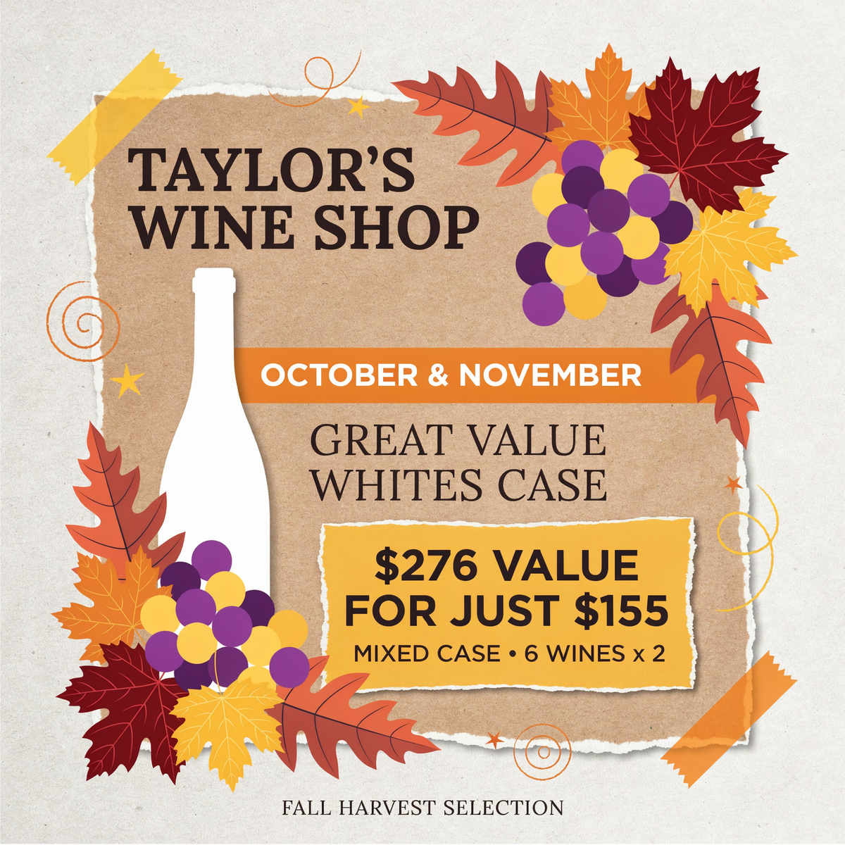 Great Value Whites Mixed Case - October & November 2026