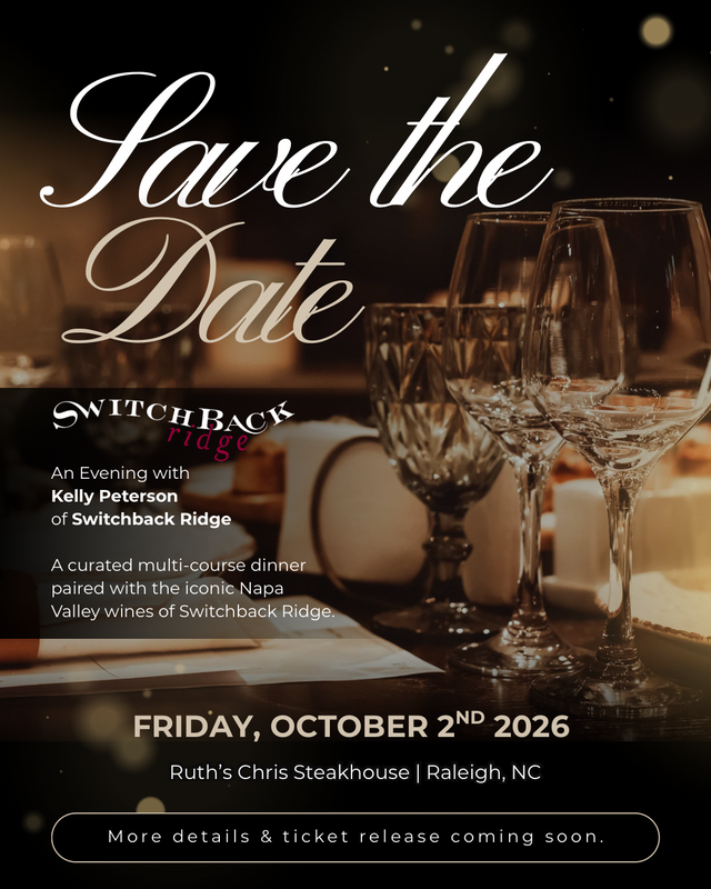 Save the Date - Switchback Ridge Wine Dinner (Oct. 2nd, 2026) - Taylor's Wine Shop
