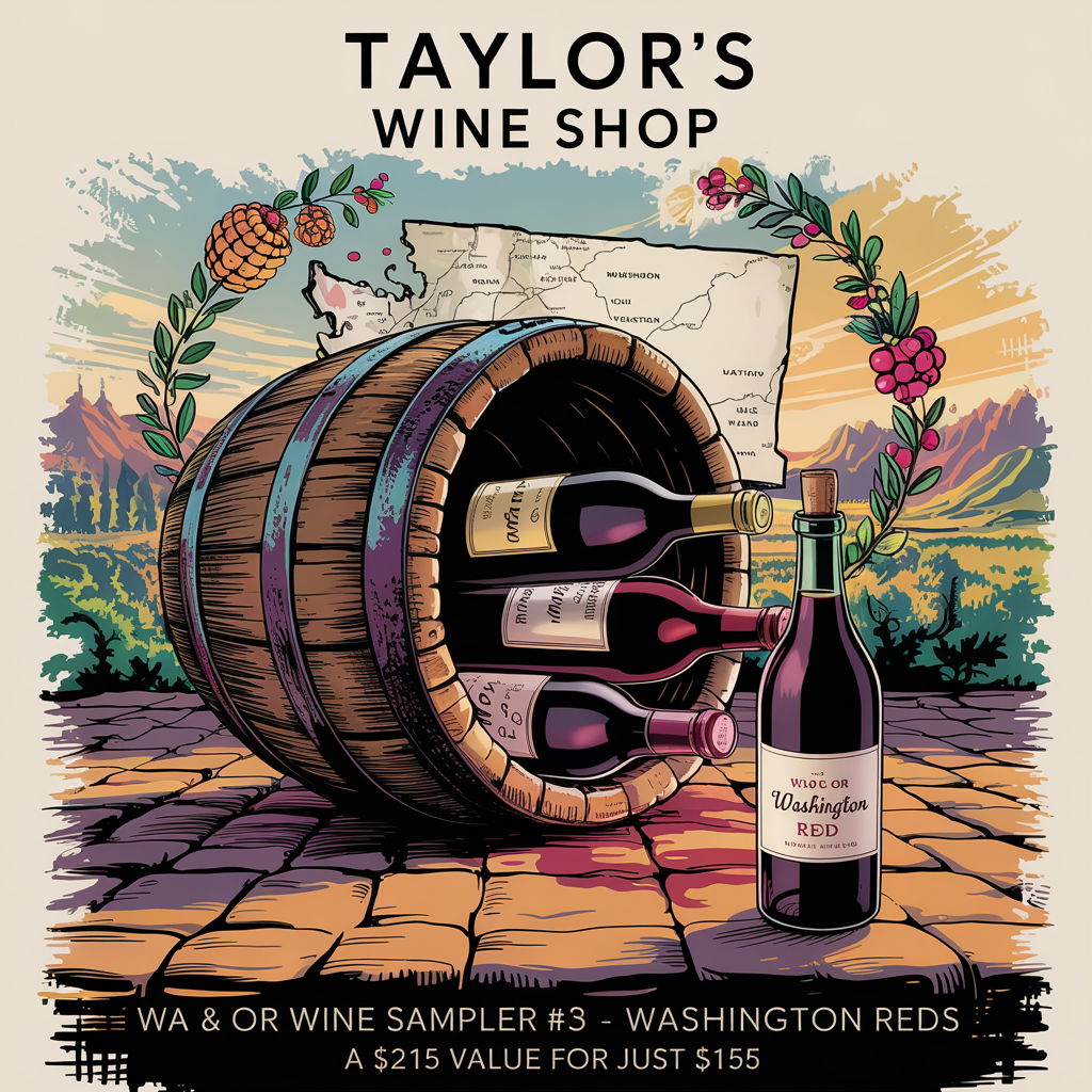 WA & OR Wine Month Sampler #3 - Washington Reds 2025