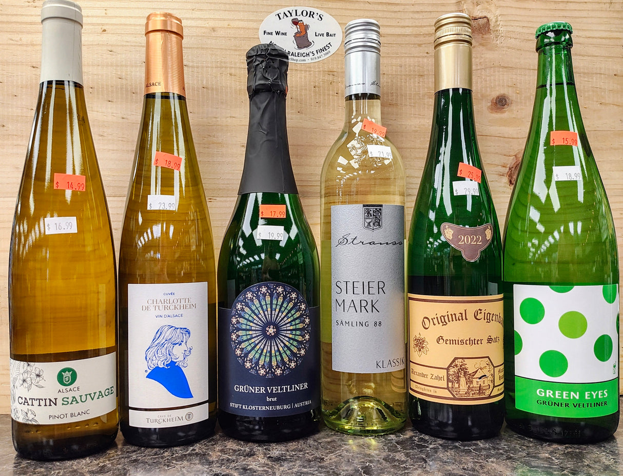 A-G-A (Austria, Germany, Alsace) 2025 6-pack Sampler #2 - Austria & Alsace Whites