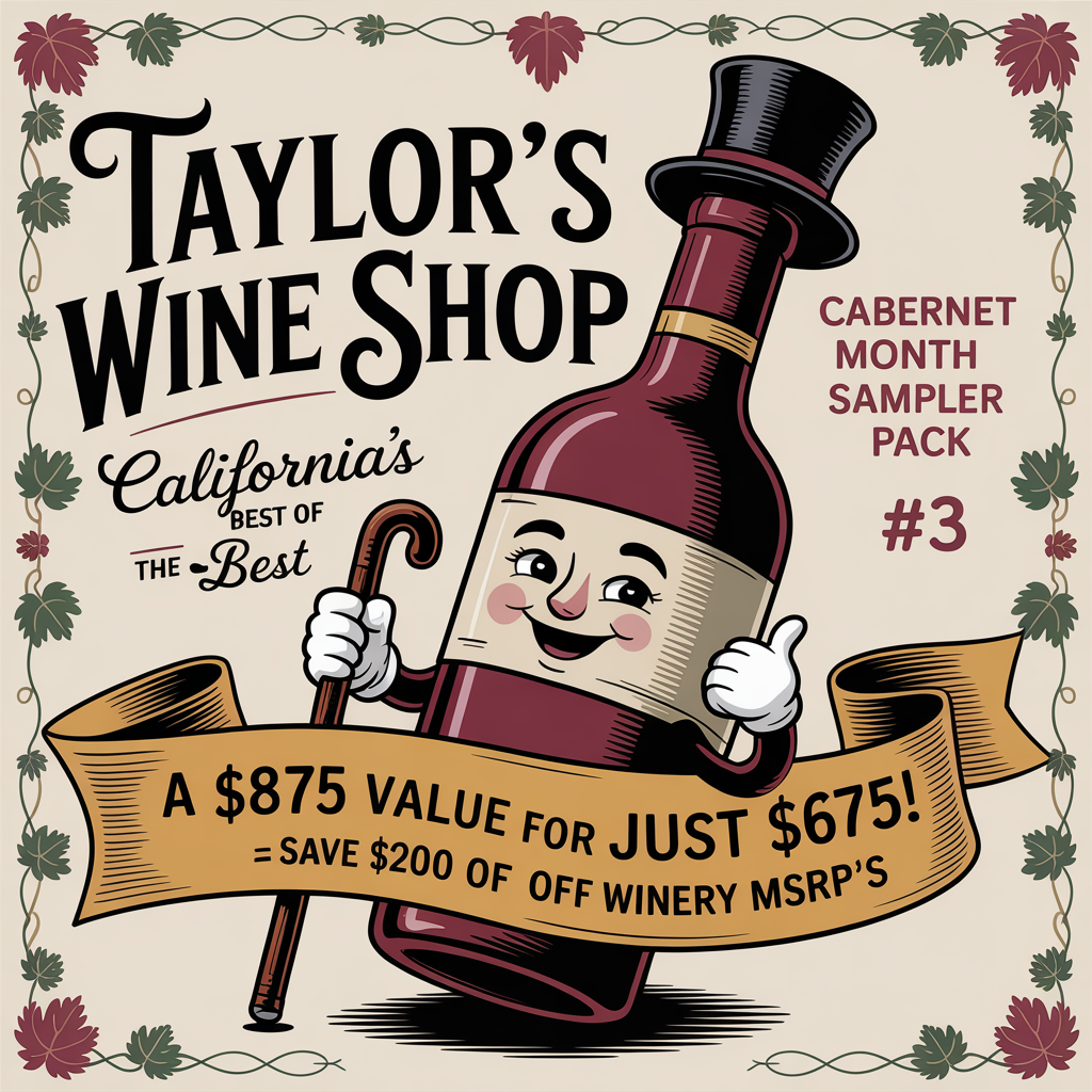 Cabernet Month Sampler #3 - Best of the Best (6 Killer Cali Cabs!)