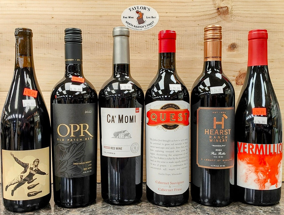 California Red Blends Sampler #1 - Under $50 Favorites