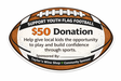 Support Youth Flag Football - $50 Donation - Taylor's Wine Shop