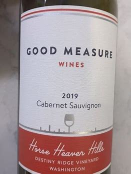 Good Measure Wines 2019 Cabernet Sauvignon – Taylor's Wine Shop