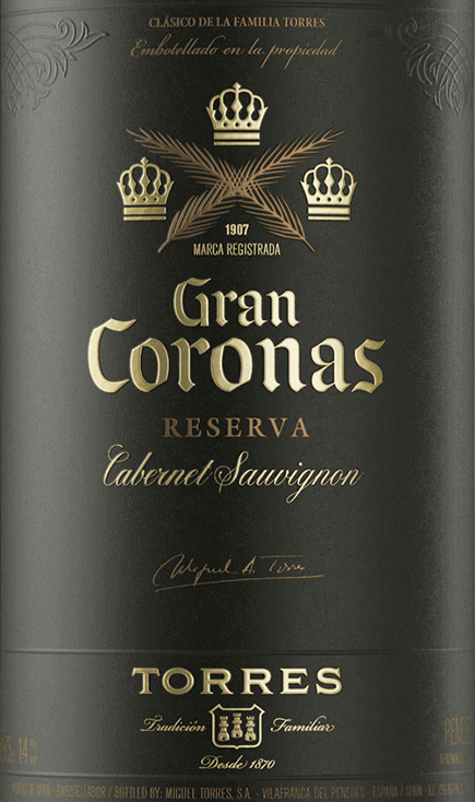 Torres 2020 Gran Coronas Reserva Cabernet Sauvignon