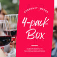 Monthly Subscription Cabernet Sauvignon Lovers Box - 4 Bottles 6 pack wine