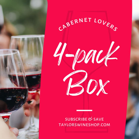 Monthly Subscription Cabernet Sauvignon Lovers Box - 4 Bottles 6 pack wine