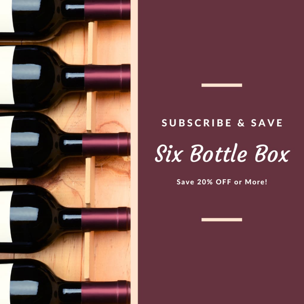 Monthly Subscription Wine Box - 6 Bottle Option 6 pack wine