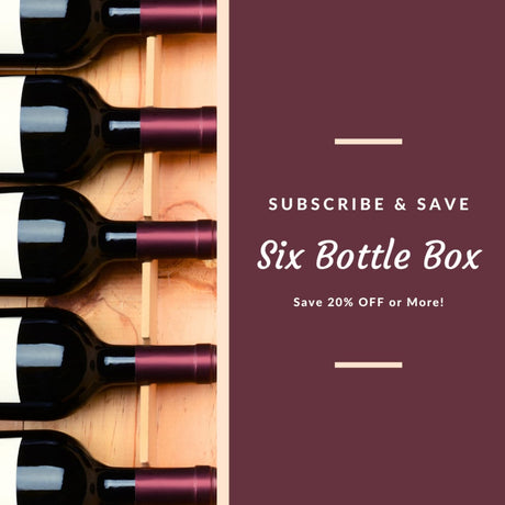 Monthly Subscription Wine Box - 6 Bottle Option 6 pack wine