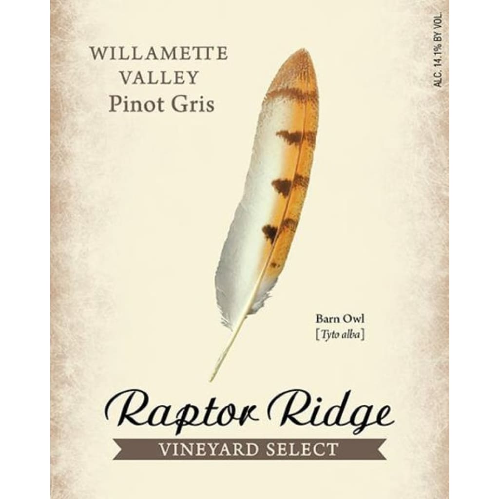 Raptor Ridge 2020 Vineyard Select Pinot Gris Wine