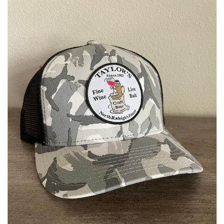 Taylor’s Trucker Hat Snow Camo Hat