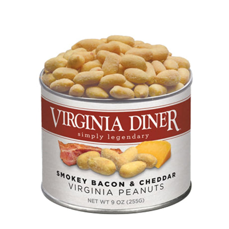 Virginia Diner Smokey Bacon Chedder Peanut 9oz Peanuts