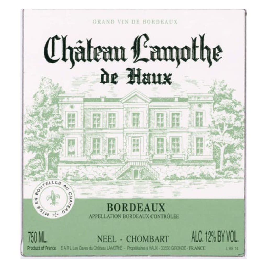 Chateau Lamothe de Haux Bordeaux Blanc - Taylor's Wine Shop
