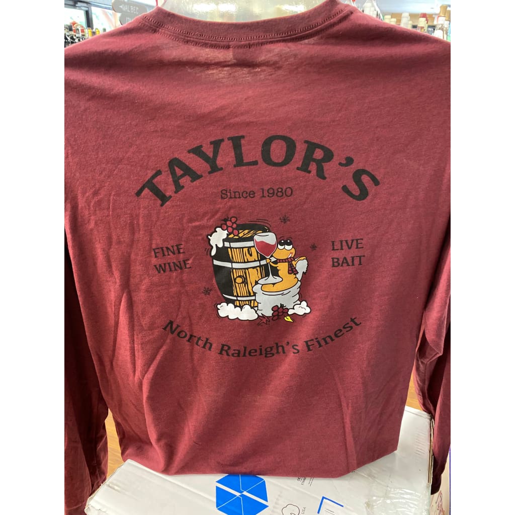 Taylor’s Long Sleeve Shirts Burgundy / Small Shirts
