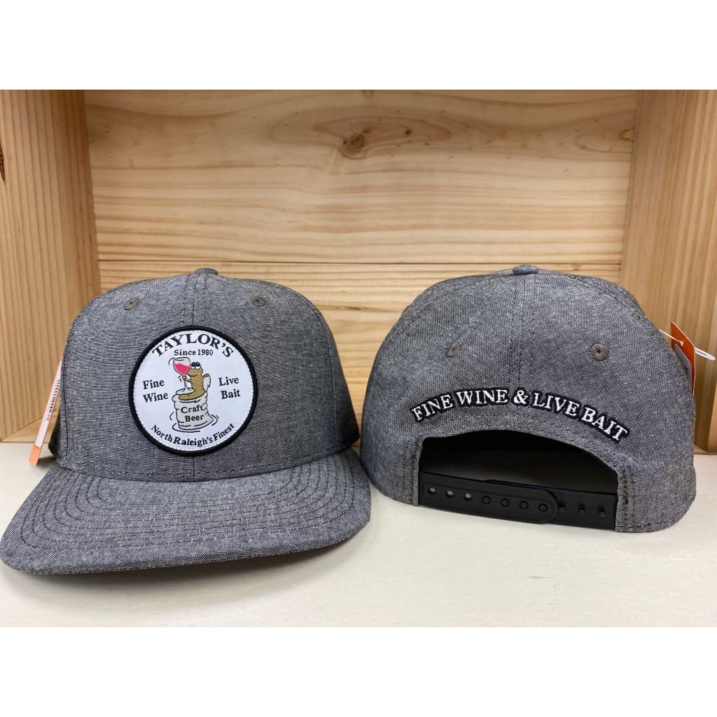 Taylor’s Trucker Hat Grey Chambray Solid (no mesh) Hat