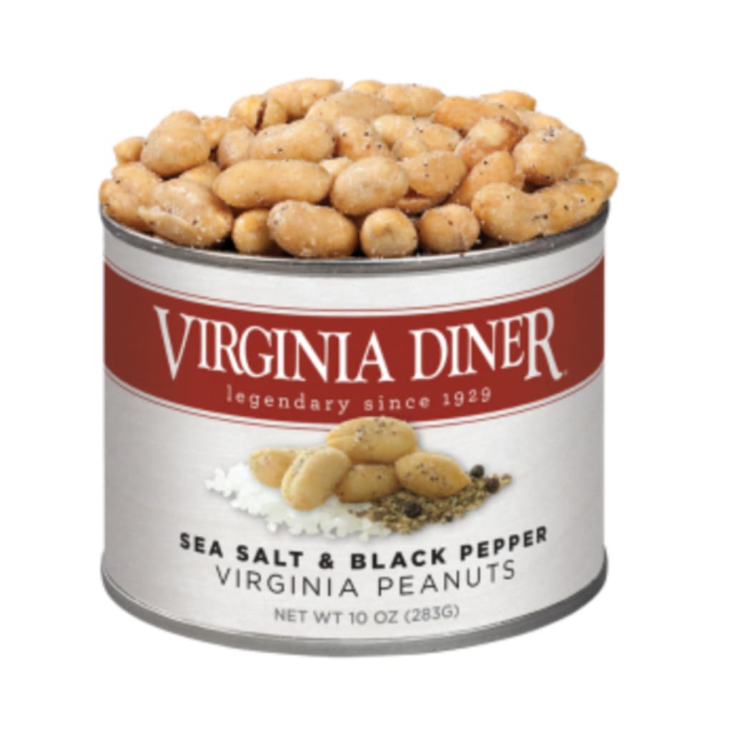 Virginia Diner Sea Salt & Black Pepper Peanuts 10oz Peanuts